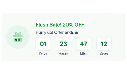 Ezhance Fear Of Missing Out Timer: Countdown Timer in Cart and Product Pages